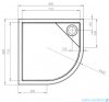 Roca Malaga Brodzik 80x80x4cm Flat rondo R-45 Akryl biały A276257000